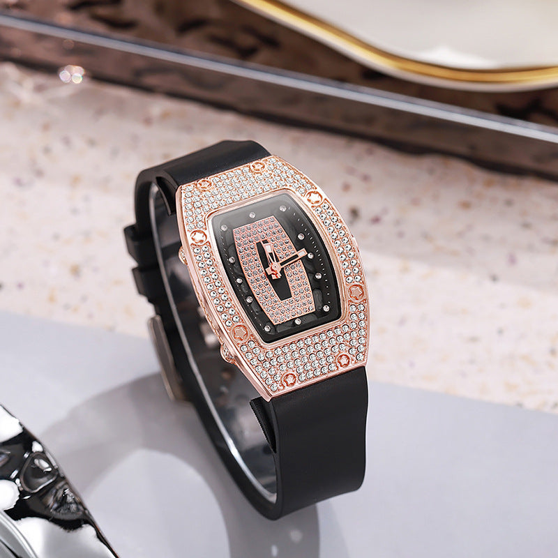 ETERNALS Stone-Detail Quartz Watch for Women — Black — product image 08