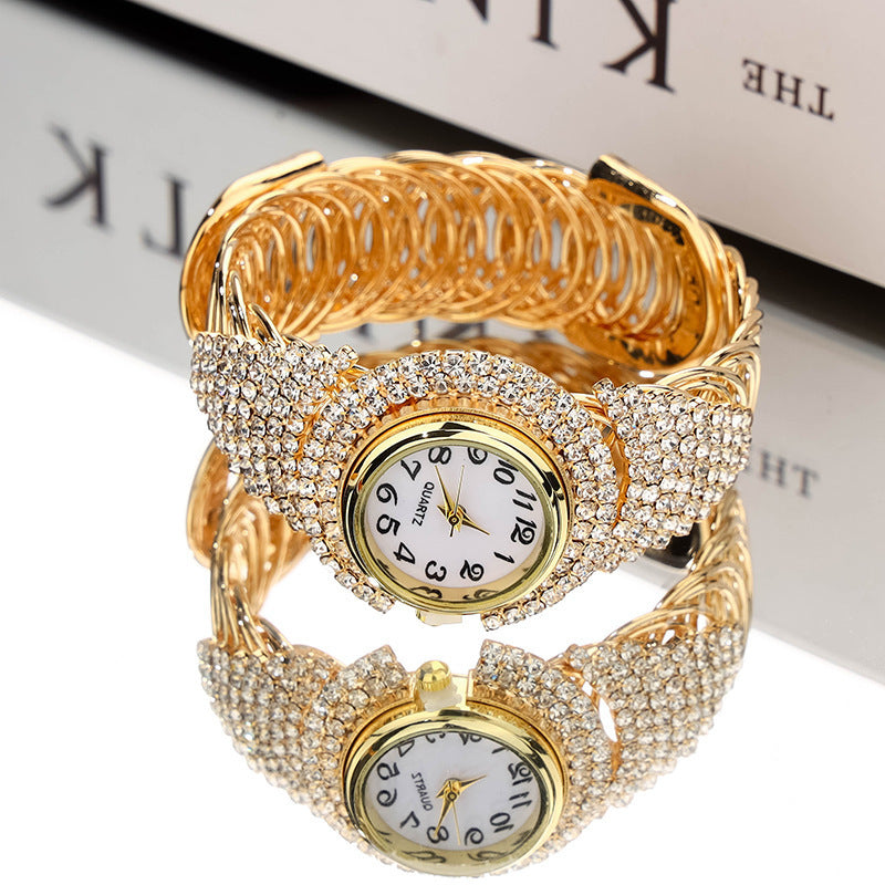 ETERNALS Stone-Detail Quartz Watch for Women — Gold — product image 02
