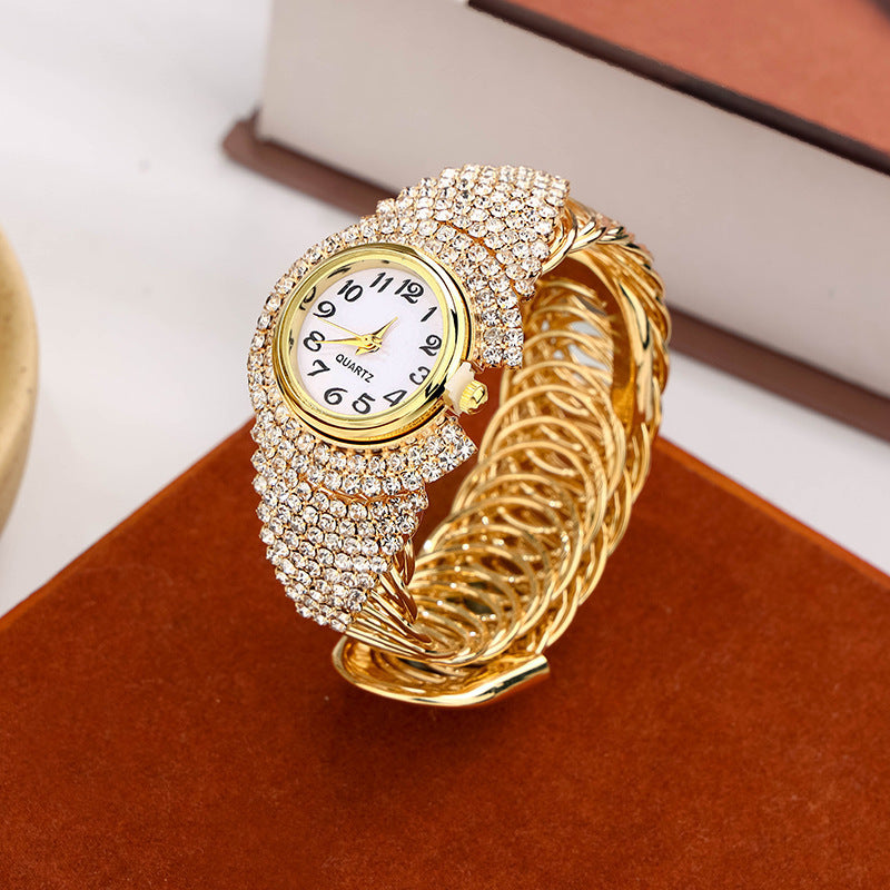 ETERNALS Stone-Detail Quartz Watch for Women — Gold — product image 06