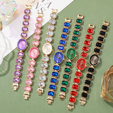 ETERNALS Stone-Detail Quartz Watch for Women — green — product image 04