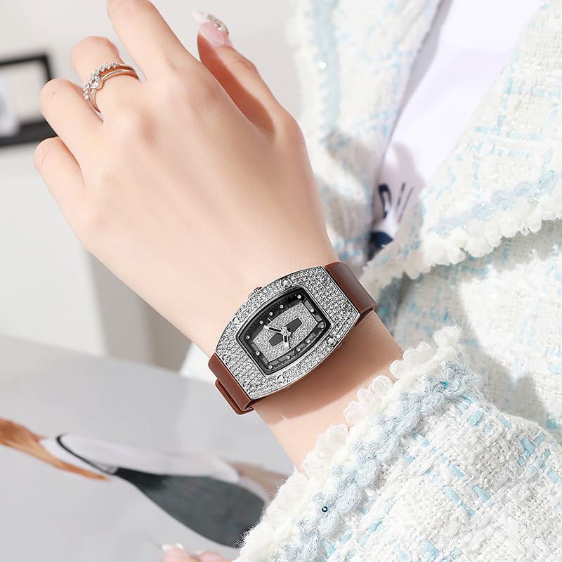 ETERNALS Stone-Detail Quartz Watch for Women — White — product image 12