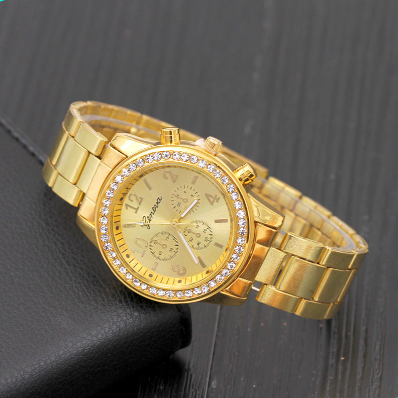 ETERNALS Stone-Detail Quartz Watch for Women — Gold — product image 03
