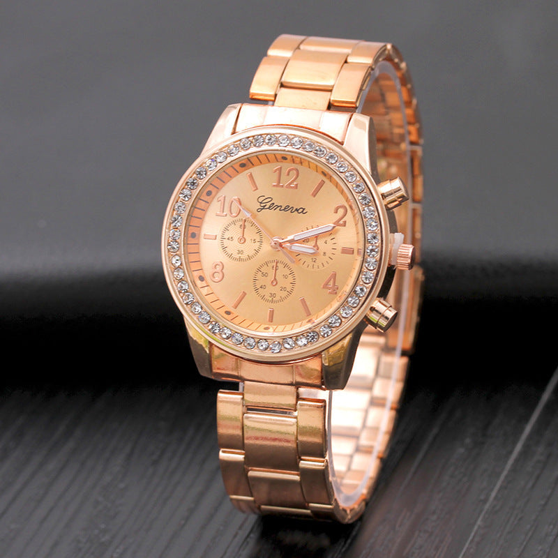 ETERNALS Stone-Detail Quartz Watch for Women — Gold — product image 07