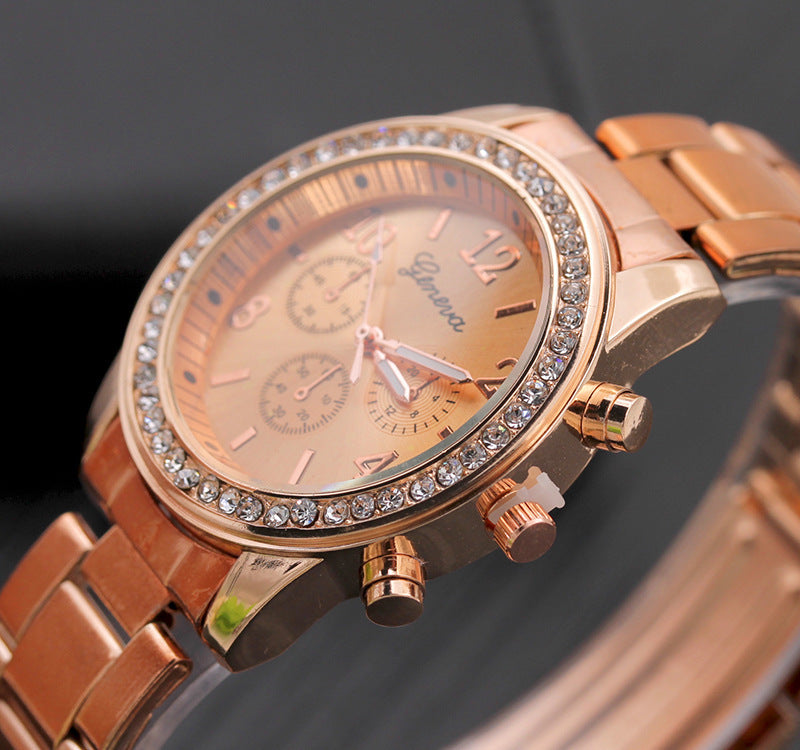 ETERNALS Stone-Detail Quartz Watch for Women — Gold — product image 12