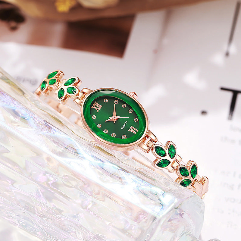 ETERNALS Stone-Detail Quartz Watch for Women — Red — product image 08