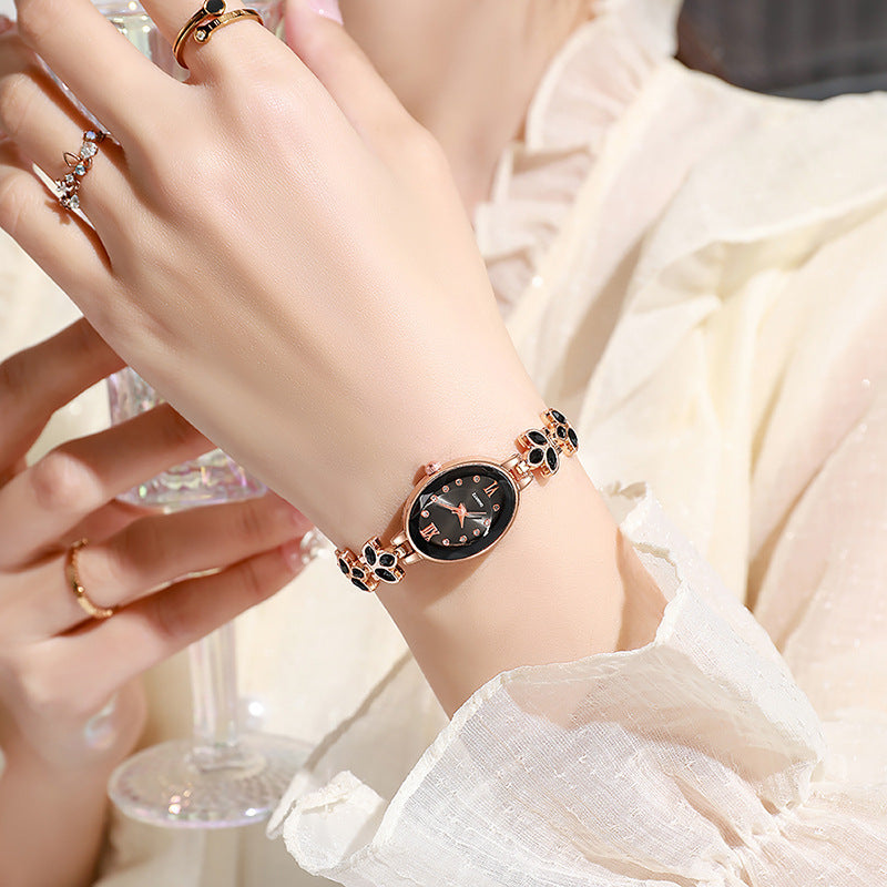 ETERNALS Stone-Detail Quartz Watch for Women — Red — product image 11