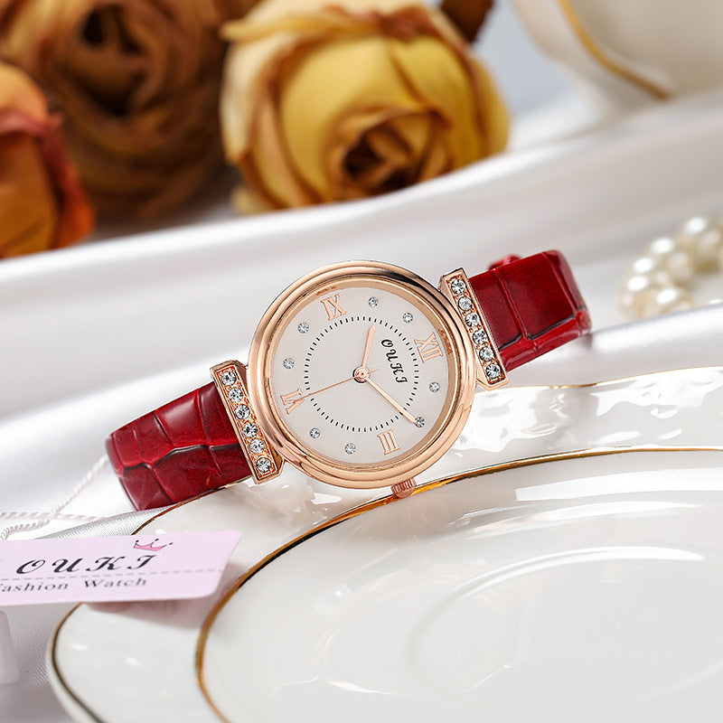 ETERNALS Stone-Detail Quartz Watch for Women — White — product image 02