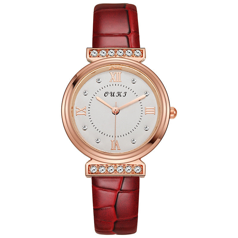 ETERNALS Stone-Detail Quartz Watch for Women — White — product image 06