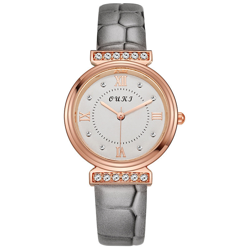 ETERNALS Stone-Detail Quartz Watch for Women — White — product image 12