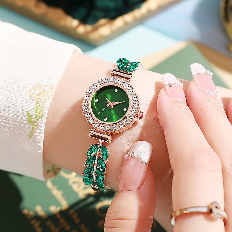 ETERNALS Stone-Detail Quartz Watch for Women — White — product image 01