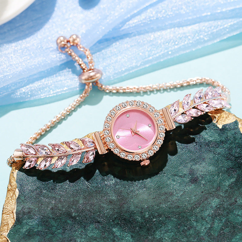 ETERNALS Stone-Detail Quartz Watch for Women — White — product image 04