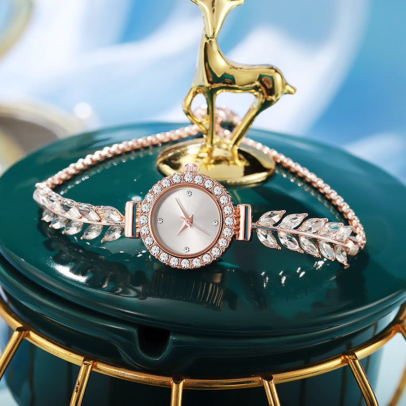 ETERNALS Stone-Detail Quartz Watch for Women — White — product image 06