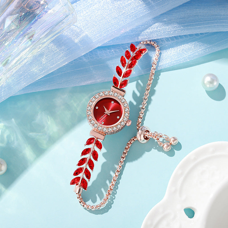 ETERNALS Stone-Detail Quartz Watch for Women — White — product image 08