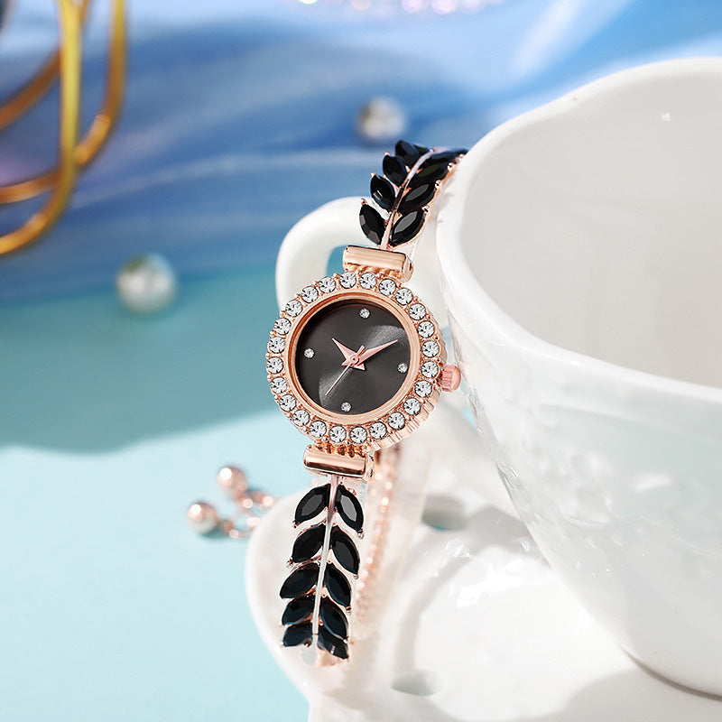 ETERNALS Stone-Detail Quartz Watch for Women — White — product image 09