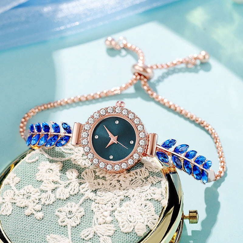 ETERNALS Stone-Detail Quartz Watch for Women — White — product image 10