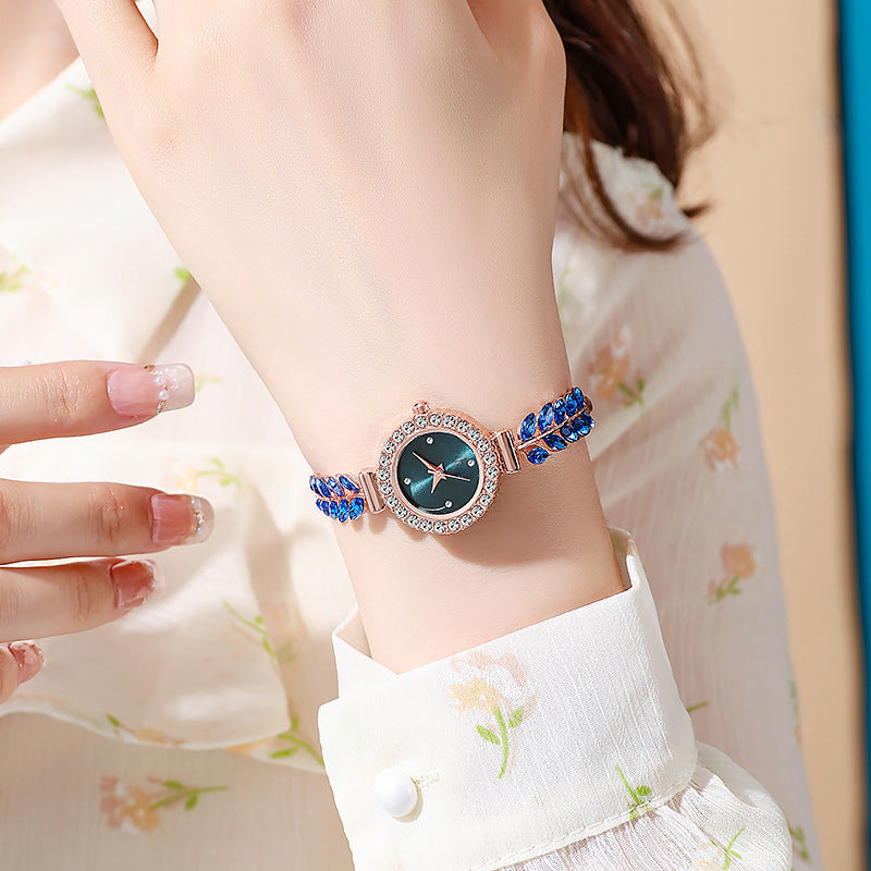 ETERNALS Stone-Detail Quartz Watch for Women — White — product image 12
