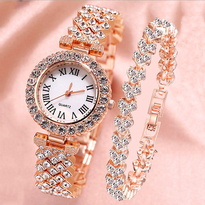 ETERNALS Stone-Detail Quartz Watch for Women — Rose gold — product image 01
