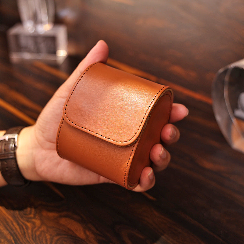 ETERNALS Watch Travel Case — 1 Slot — Brown Finish — product image 01