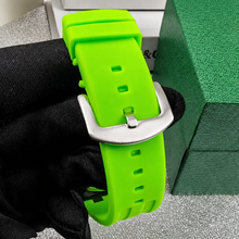 Unisex yellow color-block wheel-motif quartz watch — premium product view 11