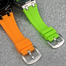Unisex yellow color-block wheel-motif quartz watch — premium product view 12