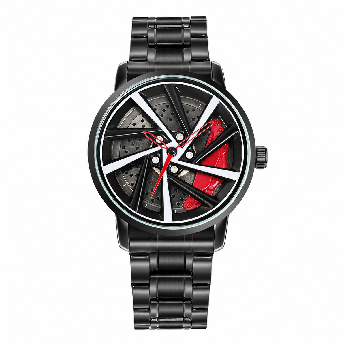 Men’s multi-spoke brake-disc quartz watch — premium product view 2