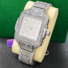 Men’s gold screw-bezel rectangular quartz watch — premium product view 6