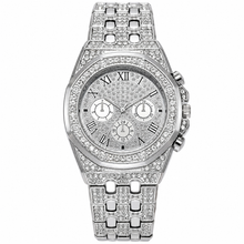 Women’s open-link Roman-numeral quartz watch — premium product view 10