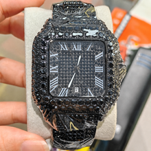 Men’s gold rounded-square Roman-numeral quartz watch — premium product view 9