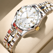 Women’s Faceted-Link Calendar Quartz Watch — product photo 03