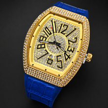 Men’s oversized-numeral tonneau quartz watch — regenerated premium view 1