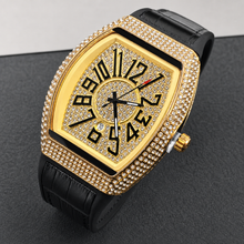 Men’s oversized-numeral tonneau quartz watch — regenerated premium view 4