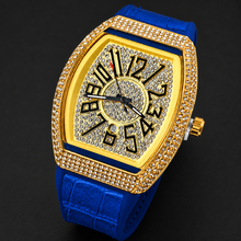 Men’s oversized-numeral tonneau quartz watch — regenerated premium view 5