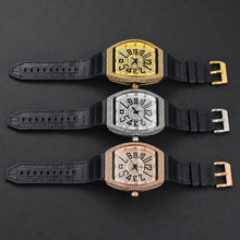 Men’s oversized-numeral tonneau quartz watch — regenerated premium view 11