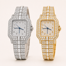 Couples’ embellished square-case quartz watch — regenerated premium view 1
