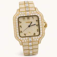 Couples’ embellished square-case quartz watch — regenerated premium view 3