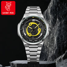 Men’s Red Ring-Spoke Wheel-Dial Quartz Watch — product photo 08