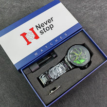Men’s Yellow Brake-Disc Wheel-Dial Quartz Watch — product photo 09