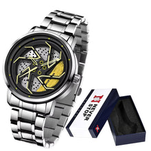 Men’s Yellow Brake-Disc Wheel-Dial Quartz Watch — product photo 11