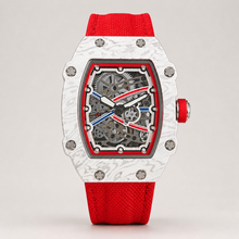 Men’s Gear-Motif Barrel Quartz Watch — E, product photo 06