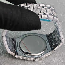 Men’s Brick-Link Baton-Dial Quartz Watch — product photo 06
