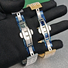 Men’s Brick-Link Baton-Dial Quartz Watch — product photo 09