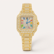 Colour-Accent Roman Square Watch — product photo 01