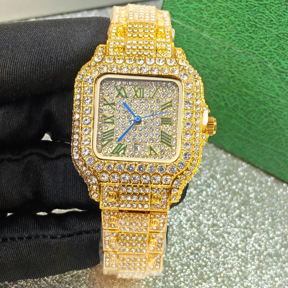 Colour-Accent Roman Square Watch — product photo 06