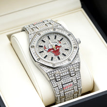 Men’s Screw-Accent Central-Motif Calendar Watch — product photo 05