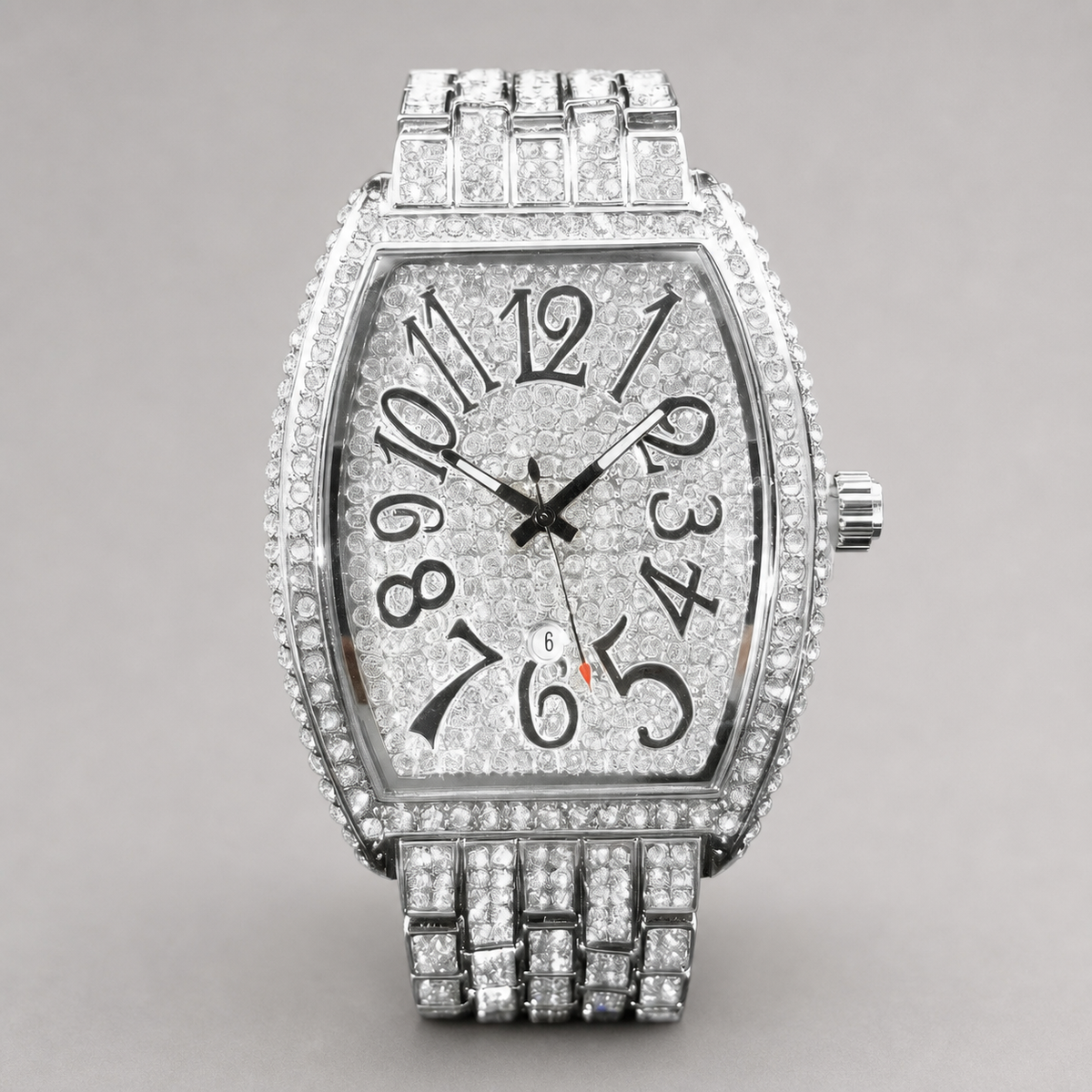 Men’s Tonneau Arabic-Numeral Quartz Watch — product photo 06