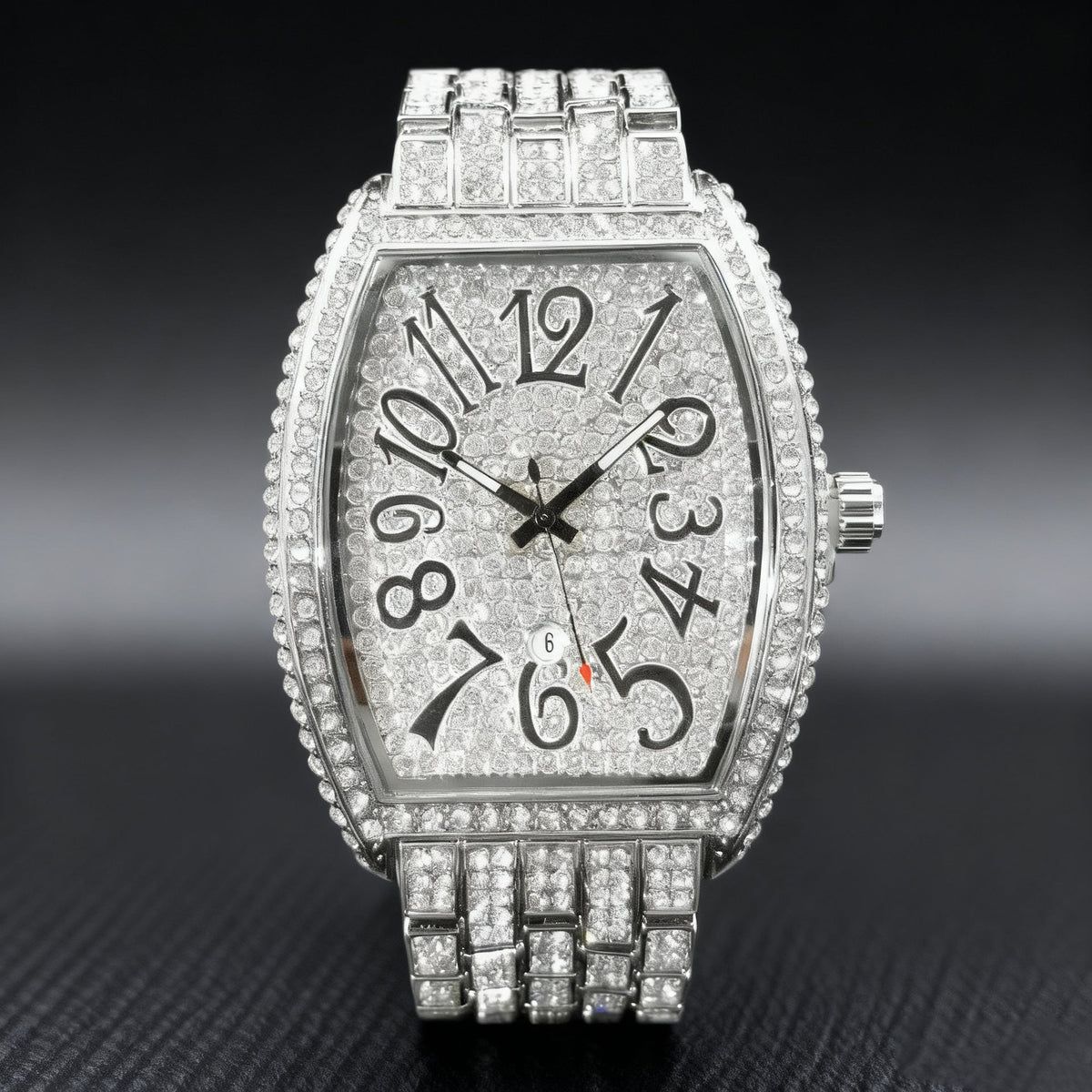 Men’s Tonneau Arabic-Numeral Quartz Watch — product photo 05