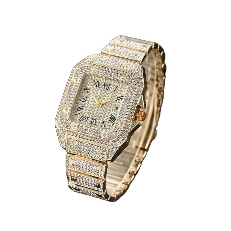 Men's Stepped-Case Roman Calendar Quartz Watch — product photo 06