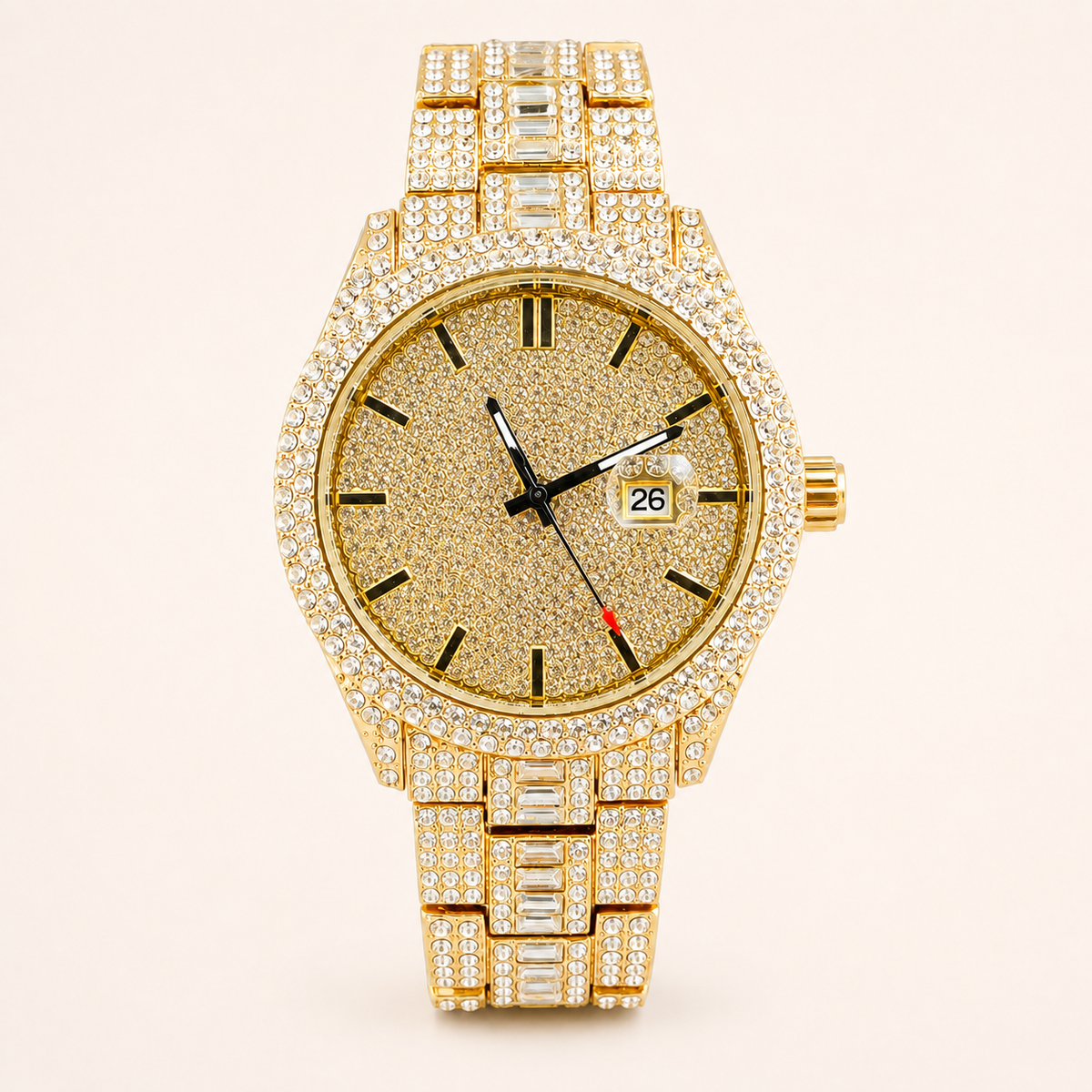 Premium regenerated product view 002 — round baton-dial watch