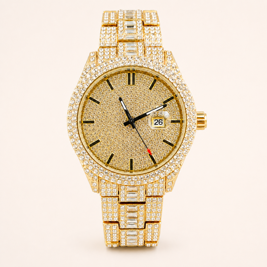 Premium regenerated product view 002 — round baton-dial watch