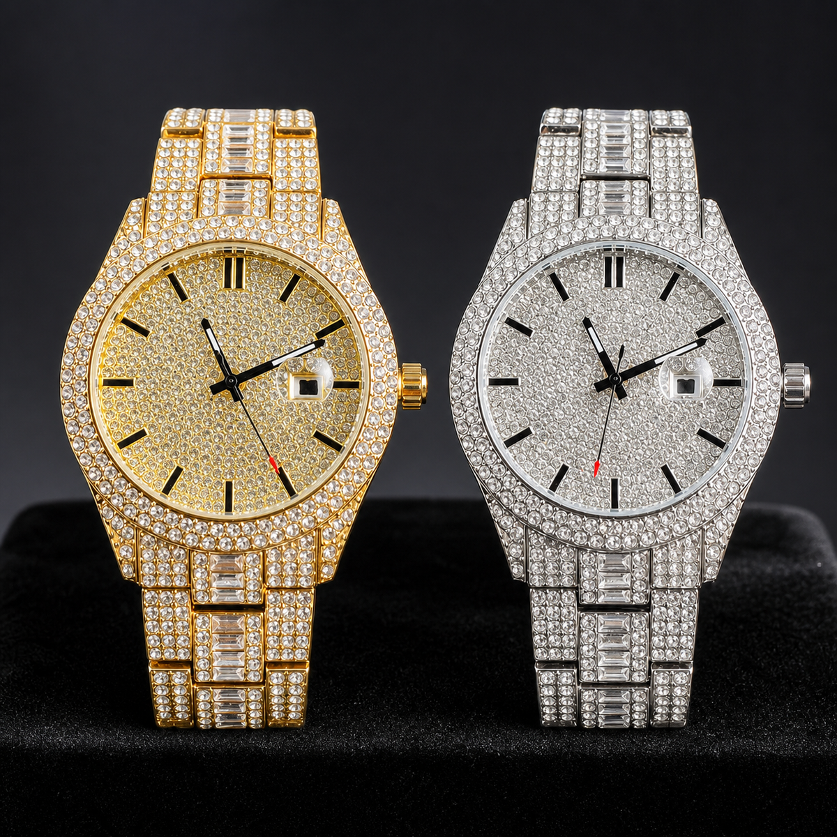 Premium regenerated product view 004 — round baton-dial watch